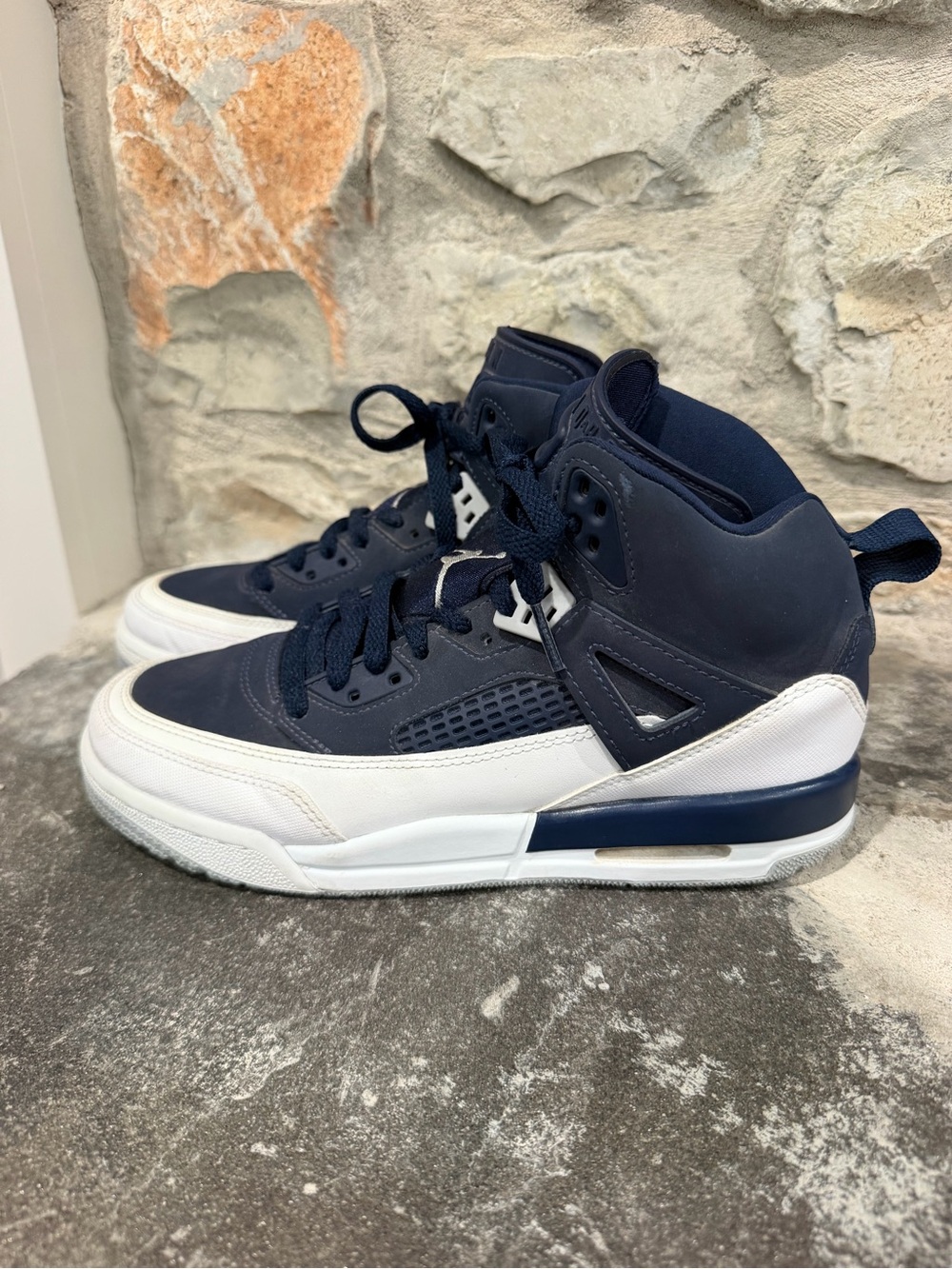 Nike Air Jordan Spizike Shoes Midnight Navy/White Kids 6.5 Y